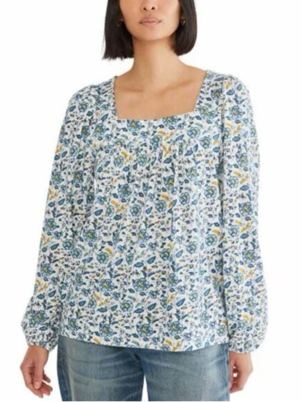 Lucky brand cottage core babydoll blouse